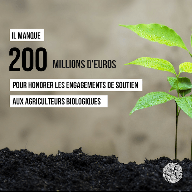 manque des subventions à l'agriculture bio