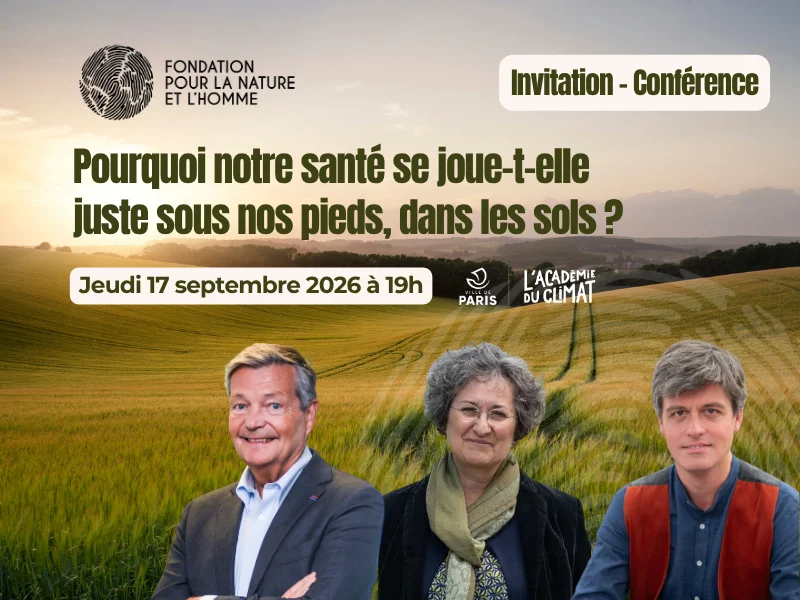 Conférence FNH sols et santé à l'Académie du Climat